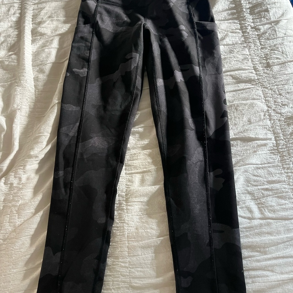 The North Face Black Camouflage Leggings